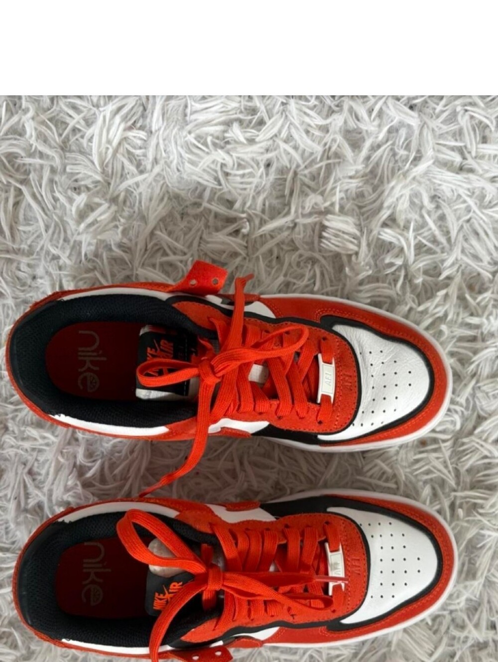 Nike Air Force 1 Shadow DO8561-800 Orange Black White Women’s 7.5